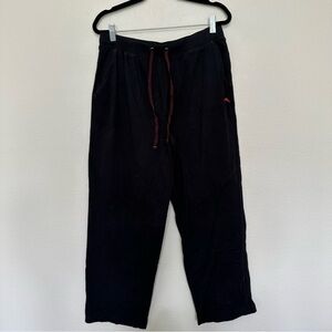 Tommy Bahamas black straight leg pajama lounge pants size M medium cotton poly